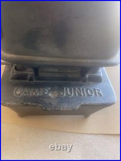 Cast Iron Game Jr no. 2 Kerosene Iron Heater Stove With Double Burner