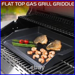 Cast Iron Griddle for Gas Grill Stove Top Plate Universal Flat Griddle Insert