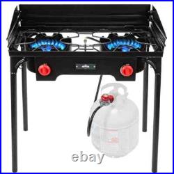 Cast Iron Outdoor Burner Dual Stove with Carrying Bag Cast Iron Outdoor Burner Dual Stove with Carrying Bag
