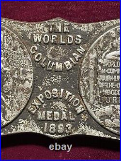Cast Iron Plaque Born Range Co. 1893 Columbian Expo Medal Winner
