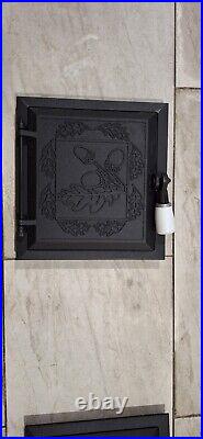 Cast Iron Stove And Oven Door Set