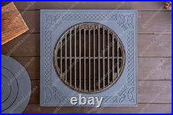 Cast Iron Stove Kazan Kitchen Flange Oven Rings BBQ Grill Barbecue