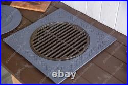 Cast Iron Stove Kazan Kitchen Flange Oven Rings BBQ Grill Barbecue