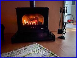 Cast Iron Stove, Large Wood Burning Cabinet, Heating Furnace with Fireplace Fire