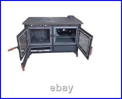 Cast Iron Stove with Oven, Cooker stove, Extra Large Fire Chamber, %100 Cast Iro