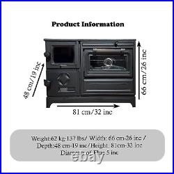 Cast Iron Stove with Oven, Durable Baking Oven Stove, Stove by Burning Wood Cast Iron Stove with Oven, Durable Baking Oven Stove, Stove by Burning Wood