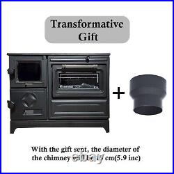Cast Iron Stove with Oven, Durable Baking Oven Stove, Stove by Burning Wood Cast Iron Stove with Oven, Durable Baking Oven Stove, Stove by Burning Wood
