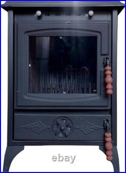 Cast Iron Stove with Oven, Durable Wood Stove Baking Oven, Stove by Burning Wood