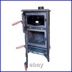 Cast Iron Stove with Oven, Durable Wood Stove Baking Oven, Stove by Burning Wood