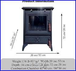 Cast Iron Stove with Oven, Durable Wood Stove Baking Oven, Stove by Burning Wood