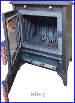 Cast Iron Stove with Oven, Durable Wood Stove Baking Oven, Stove by Burning Wood