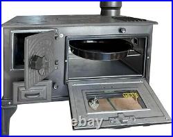 Cast Iron Stove with Oven, Durable Wood Stove Baking Oven, Stove by Burning Wood