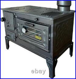 Cast Iron Stove with Oven, Durable Wood Stove Baking Oven, Stove by Burning Wood