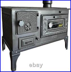 Cast Iron Stove with Oven, Durable Wood Stove Baking Oven, Stove by Burning Wood