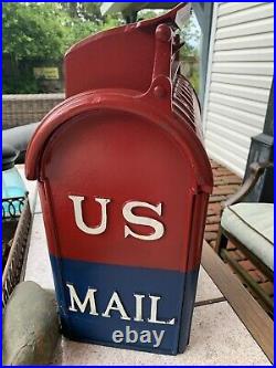 Cast Iron U. S. Mail Box Made By Corbin Lock Co Antique, Reading Stove, Doremus