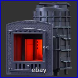Cast Iron Wood Burning Sauna Stove Heater Avangard25 for Banya Steam Room