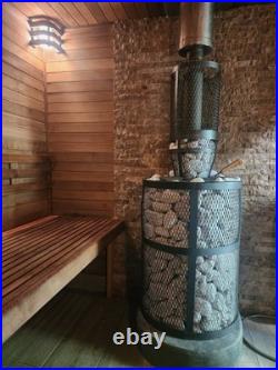 Cast Iron Wood Burning Sauna Stove Heater Avangard25 for Banya Steam Room