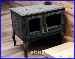 Cast Iron Wood Burning Stove, cooker stove, oven stove, %100 cast iron stove
