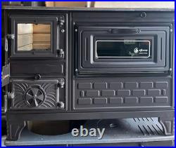 Cast Iron Wood Burning Stove with OVEN & Cooktop 9 kW (15000 BTU) Heater