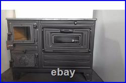 Cast Iron Wood Burning Stove with OVEN & Cooktop 9 kW (15000 BTU) Heater
