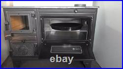 Cast Iron Wood Burning Stove with OVEN & Cooktop 9 kW (15000 BTU) Heater