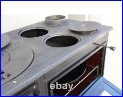 Cast Iron Wood Burning Stove with OVEN & Cooktop 9 kW (15000 BTU) Heater