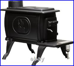 Cast Iron Wood Stove 54,000 BTU Heater Cool-Touch Handle Indoor Outdoor Heat Cast Iron Wood Stove 54,000 BTU Heater Cool-Touch Handle Indoor Outdoor Heat