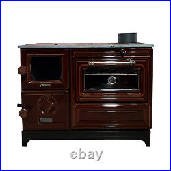 Cast Iron Wood Stove with Oven, Durable Baking Oven Stove with Thermometer
