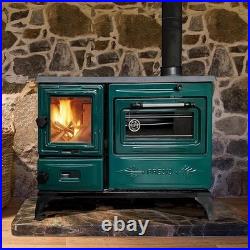 Cast Iron Wood Stove with Oven Firebrick Lined Heater 1000sqft Made in Turkey