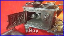 Cast Sales Sample Little Fanny Philadelphia Stove Works Complete with Pipe & Pans