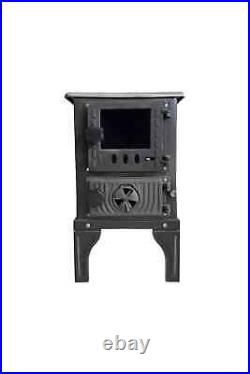 Cast iron camping and tent stove, stove for caravan, cast iron stove, wood stove
