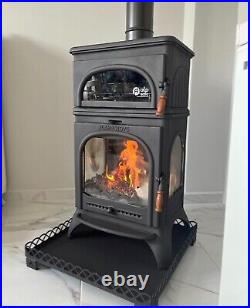 Cast iron wood stove with oven, wood cook stove, wood burning stove