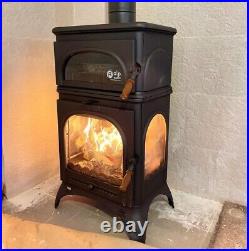 Cast iron wood stove with oven, wood cook stove, wood burning stove