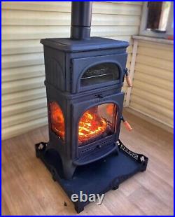 Cast iron wood stove with oven, wood cook stove, wood burning stove