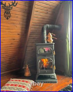 Cast iron wood stove with oven, wood cook stove, wood burning stove