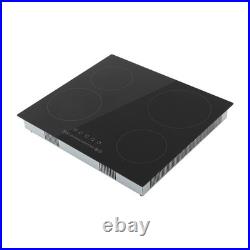 Ceramic Electric Cooktop 4 Burners Touch Control Overheat Protection For Home