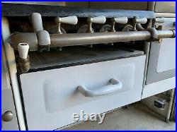 Charming Antique Occidental Gas Enameled Cast Iron Stove, Excellent Condition
