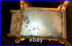 Cir 1890 Baby Cast Iron Toy / Salesman Sample (6) Burner Stove with Pot & Skillets