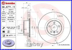 Coated Front Brake Rotor for Land Rover Range Rover 2010-2012