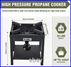 Cocina estufa freidora de gas con alta presion quemador portatil alta presion
