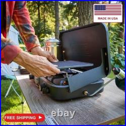 Coleman 1900 Collection 3-in-1 Propane Camping Stove, Cast Iron Grill & Griddle