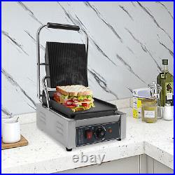 Commercial Sandwich Panini Press Grill Electric Sandwich Pannini Maker 1800W