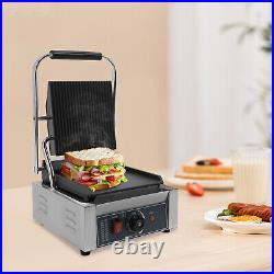 Commercial Sandwich Panini Press Grill Electric Sandwich Pannini Maker 1800W