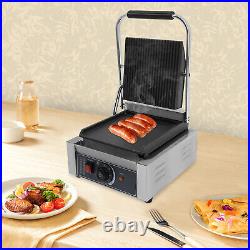 Commercial Sandwich Panini Press Grill Electric Sandwich Pannini Maker 1800W