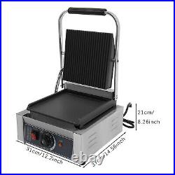 Commercial Sandwich Panini Press Grill Electric Sandwich Pannini Maker 1800W