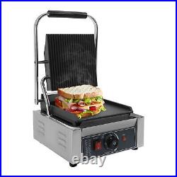 Commercial Sandwich Panini Press Grill Electric Sandwich Pannini Maker 1800W