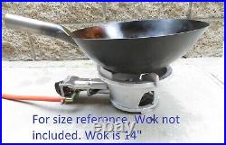 Compact 9 High Pressure Propane Cast Iron Wok Stove Burner with Piezo Igniter