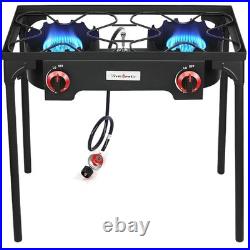 Compact Outdoor Gas Stove Detachable Legs, 100 lbs Support
