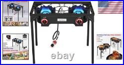 Compact Outdoor Gas Stove Detachable Legs, 100 lbs Support