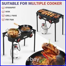 Compact Outdoor Gas Stove Detachable Legs, 100 lbs Support
